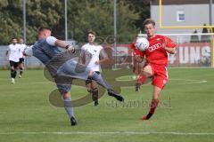 Bayernliga Nord - Saison 2023/2024 - FC Ingolstadt 04 - FC Coburg -Jeroen Krupa  (Nr.9 - FCI U21) - Luis Krempel
 Torwart Coburg - Foto: Meyer Jürgen