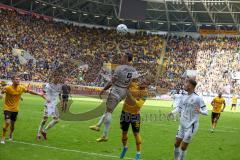 3.Liga - Saison 2022/2023 - Dynamo Dresden - FC Ingolstadt 04 - FMax Kulke (Nr.36 - Dynamo Dresden) - Patrick Schmidt (Nr.9 - FCI) - Foto: Meyer Jürgen