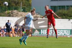 2. Frauen-Bundesliga - Saison 2021/2022 - FC Ingolstadt 04 - Bor. Bocholt - Haim Vanessa (#13 FCI) - Hund Marita #21 blau Bocholt - Foto: Meyer Jürgen