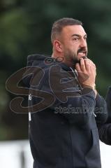 Bezirksliga - Saison 2023/2024 - SV Manching  - VFB Eichstätt II - Cheftrainer Serkan Demir (SV Manching) - ärgert sich - enttäuscht - Foto: Meyer Jürgen
