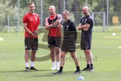 3. Liga; FC Ingolstadt 04 - Neue Trainerin, Wechsel, Trainerwechsel, Cheftrainerin Sabrina Wittmann (FCI) Co-Trainer Maniyel Nergiz (FCI) Tobias Schröck (21, FCI) Max Dittgen (10, FCI)