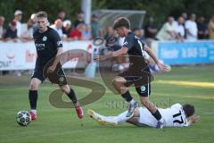 Landesliga - Saison 2026/27 - SV Manching - VFR Neuburg -Röber Jannik  (Nr.17 - SV Manching) - Krzyzanowski Nikolai weiss Neuburg - Foto: Meyer Jürgen