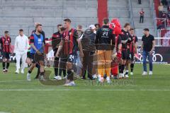 3. Liga - Saison 2024/25 - FC Ingolstadt 04 - SV Wehen Wiesbaden - Das Spiel ist aus - - XXXXX - Foto: Meyer Jürgen