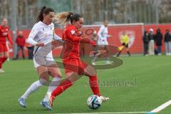 2. Bundesliga Frauen - Saison 2023/24 - FC Ingolstadt 04 Frauen - FC Carl Zeiss Jena - Reininger Pija (Nr.21 - FCI) - Julevic Merza weiss Jena - Foto: Meyer Jürgen