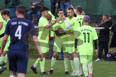 Kreisklasse - SV Menning - TSV Etting - Der 1:0 Führungstreffer durch Simon Wolfsfellner grün Menning - jubel  - Foto: Jürgen Meyer