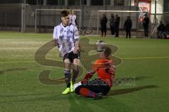 Audi Schanzer Amateur Cup 2022 -  Finale  - TSV Hohenwart - TSV Walpertskirchen - Der 2:0 Führungstreffer durch Leon Sedlmair weiss Hohenwart - jubel -  Thomas Pfanzelt Torwart Walpertskirchen -  - Foto: Jürgen Meyer