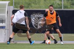 3. Liga; FC Ingolstadt 04 - Trainingsauftakt, Neuzugang Pascal Testroet (37, FCI) Tobias Schröck (21, FCI)