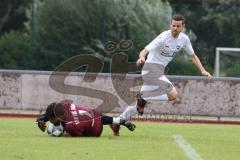 Kreisklasse -  Saison 2023/2024 - TSV Ingolstadt Nord - TSV Großmehring - Yasin Baysal Torwart Ing Nord - Manuel Amon weiss Großmehring - Foto: Meyer Jürgen