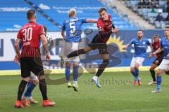 3. Liga - Hansa Rostock - FC Ingolstadt 04 - Dennis Eckert Ayensa (7, FCI) Simon Rhein (5 Rostock) Stefan Kutschke (30, FCI)