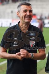 3. Liga; FC Ingolstadt 04 - SpVgg Unterhaching; Sieg Jubel Freude 3:0 Cheftrainer Michael Köllner (FCI)