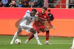 3. Liga; FC Ingolstadt 04 - 1. FC Saarbrücken; Dennis Kaygin (10, FCI) Kamara Abdoulaye (15 FCS)