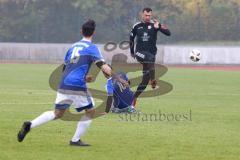 Kreisliga - Saison 2022/2023 - DJK Ingolstadt - Türk.SV Ingolstadt - Kresimir Puzic schwarz Türk SV - Furkan Eroglu weiss DJK Ing - Foto: Meyer Jürgen