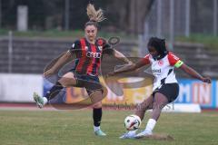 2. Bundesliga Frauen - Saison 2024/25 - FC Ingolstadt 04 Frauen - Eintracht Frankfurt II - Ivana Slipcevic (Nr.8 - FCI Frauen) - Wallrabenstein Emily weiss Frankfurt - Foto: Meyer Jürgen