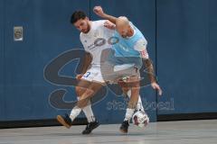 Hallenturnier MTV Ingolstadt - Saison 2025/26 - MTV Ingolstadt - Reichertshofen - Efe Bulut weiss Reichertshofen - Denit Aydin blau MTV - Foto: Meyer Jürgen