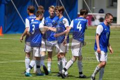 BZL - Oberbayern - SV Manching - TSV Rohrbach - Dr 1:1 Ausgleichstreffer durch Leon Hagen blau Rohrbach - jubel - Foto: Jürgen Meyer