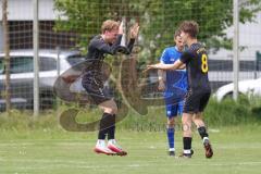 Kreisklasse - Saison 2025/26- TSV Großmehring - ST Scheyern - Der 0:1 Führungstreffer durch Leon Huber schwarz Scheyern - jubel - Foto: Meyer Jürgen