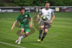 Landesliga - Saison 2026/27 - SV Manching - SC Cosmos Aystetten - Dominik Brnadic (Nr.2 - SV Manching) - Mijailovic Dejan weis Aystetten  - Foto: Meyer Jürgen
