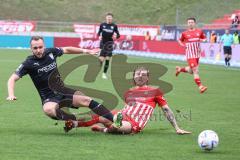 3. Liga; FSV Zwickau - FC Ingolstadt 04; David Kopacz (29, FCI) Zweikampf Kampf um den Ball Butzen Nils (16 FSV)