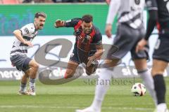 3. Liga; FC Ingolstadt 04 - SV Sandhausen; Marcel Costly (22, FCI) wird gefoult von Ehlich Christoph (3 SVS)
