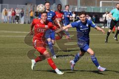 Bayernliga Süd - Saison 2022/2023 - FC Ingolstadt 04 - FC Deisenhofen - Jonas Perconti (Nr.14 - FCI II) - Niklas Sagner blau Deisenhofen - Foto: Meyer Jürgen