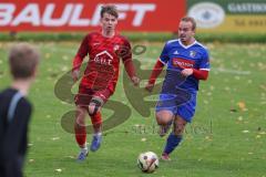 Kreisliga - Saison 2025/26- TSV Kösching - SV Zuchering - Lukas Schmidtner rot Zuchering - Jonas Betz blau Kösching - Foto: Meyer Jürgen