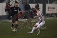 Freundschaftsspiel - Bayernliga Süd - Saison 2022/2023 - FC Ingolstadt 04 - ATSV Erlangen   - Krupa Jeroen schwarz FCI - Skach Marvin weiss Erlangen - Foto: Meyer Jürgen