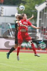 2. Frauen-Bundesliga - Saison 2021/2022 - FC Ingolstadt 04 - SV Meppen - Fritz Anna-Lena (#19 FCI) beim Kopfball - Foto: Meyer Jürgen