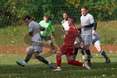 2023_11_5 - Kreisklasse - Saison 2023/24 - TSV Lenting - SV Eitensheim  - Metehan Kuscuoglu grau Lenting - Niklas Elm rot Eitensheim - Foto: Meyer Jürgen