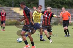 Bayernliga Nord - Saison 2024/25 - Freundschaftsspiel - FC Ingolstadt 04 II - FC Pipinsried - Thomas Rausch (Nr.16 - FCI U21) - Benko Fabian gelb Pipinsried  - Foto: Meyer Jürgen