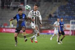3. Liga - Saison 2026/27 - Waldhof Mannheim - FC Ingolstadt 04 - Vincent Thill (Nr.12 - Waldhof Mannheim) - Linus Rosenlöcher (Nr.19 - FCI) - Foto: Meyer Jürgen