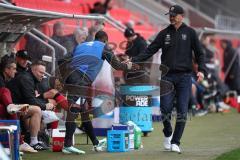 3. Liga - Saison 2026/27 - FC Ingolstadt 04 - SV Wehen Wiesbaden - Cheftrainer Achim Beierlorzer (FCI) - Joseph Ganda (Nr.16 - FCI) - Foto: Meyer Jürgen