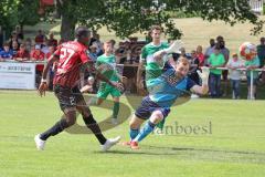 Vorbereitungsspiel - Testspiel - FC Ingolstadt 04 - VFB Eichstätt  - Der 1:0 Führungstreffer durch Doumbouya Moussa (#27 FCI) - Rauh Florian Torwart Eichstätt - jubel - Foto: Jürgen Meyer