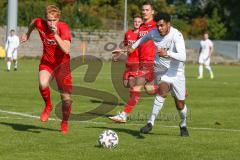 Bayernliga Süd - Saison 2021/2022 - FC Ingolstadt 04 II - TSV 1865 Dachau - Herm Tim (#16 FCI) - Nickoy Ricter weiss Dachau - Foto: Meyer Jürgen