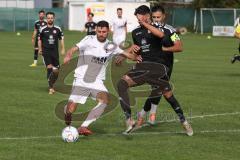 Kreisliga - Saison 2022/2023 - Türk.SV Ingolstadt - TSV Gaimersheim - Benjamin Anikin weiss Gaimersheim - Kresemir Puzic schwarz Türkisch - Foto: Meyer Jürgen