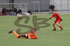 U 14 (C-Jun.) Förderliga BuLi/NLZ -  Saison 2021/2022 - FC Ingolstadt 04 - FC Bayern München - Thomas Sadler rot FCI - Foto: Meyer Jürgen