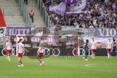 3. Liga; FC Ingolstadt 04 - VfL Osnabrück; Spiel ist aus, Niederlage, hängende Köpfe 0:1 bei Ingolstadt, Marcel Costly (22, FCI) Emre Gül (5, FCI) Mattis Hoppe (2, FCI) Georgios Antzoulas (6, FCI) Max Plath (14 FCI) Badjie Ismail (37 VFL)