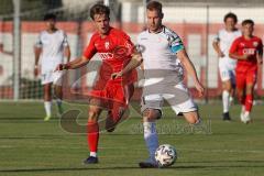 Bayernliga Süd - Saison 2022/2023 - FC Ingolstadt 04 -  TSV Dachau - Krupa Jeroen (Nr.17 - Fc Ingolstadt 04 II) - Maria Mario weiss #5 Dachau - Foto: Meyer Jürgen