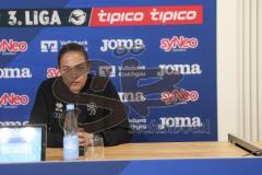 3. Liga - Saison 2025/26 - TSG Hoffenheim II - FC Ingolstadt 04  - Cheftrainerin Sabrina Wittmann (FCI) bei der PK nach dem Spiel - XXXXX - Foto: Meyer Jürgen