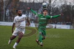 Bezirksliga - Saison 2025/26 - FC Gerolfing - DJK München - Ahmet Altay (Nr.25 - FC Gerolfing) - Dennis Appiiah weiss München - Foto: Meyer Jürgen