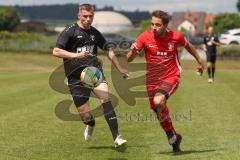 Bezirksliga - Saison 2024/25- TSV Gaimersheim - FC Fatih Ingolstadt - Quendrin Hoti schwarz Gaimersheim - Eduard Hardok rot Fatih - Foto: Meyer Jürgen