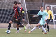 Bayernliga Nord - Saison 2024/25 - FC Ingolstadt 04 II - DJK Ammerthal - Berkay Öztürk (Nr.8 - FCI U21) - Oleksii Ohurtdov blau Ammerthal - Foto: Meyer Jürgen