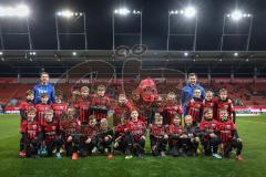 3. Liga; FC Ingolstadt 04 - Hallescher FC; Einlaufkinder, Kids Verein