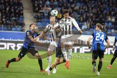 3. Liga - Saison 2026/27 - Waldhof Mannheim - FC Ingolstadt 04 - Jonas Scholz (Nr.15 - FCI) - Nishan Velupillay (Nr.28 - FCI) - Foto: Meyer Jürgen