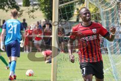 Vorbereitungsspiel - Testspiel - FC Ingolstadt 04 - VFB Eichstätt  - Der 1:0 Führungstreffer durch Doumbouya Moussa (#27 FCI) - Rauh Florian Torwart Eichstätt - jubel - Foto: Jürgen Meyer