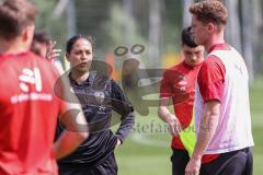 3. Liga; FC Ingolstadt 04 - Neue Trainerin, Wechsel, Trainerwechsel, Cheftrainerin Sabrina Wittmann (FCI) Sebastian Grönning (11, FCI) Felix Keidel (43, FCI)