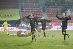 3. Liga; SSV Jahn Regensburg - FC Ingolstadt 04; Tor Jubel Treffer 0:3 Marcel Costly (22, FCI) Mattis Hoppe (2, FCI) Julian Kügel (29, FCI) Torwart Gebhardt Felix (1 SSV)