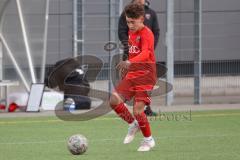 U 14 (C-Jun.) Förderliga BuLi/NLZ -  Saison 2021/2022 - FC Ingolstadt 04 - FC Bayern München - Maximilian Wagner rot FCI - Foto: Meyer Jürgen