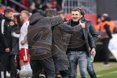 3. Liga; FC Ingolstadt 04 - 
Rot-Weiss Essen; Sieg Jubel Freude Cheftrainer Michael Köllner (FCI)