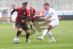 3. Liga - Fußball - FC Ingolstadt 04 - SV Meppen - Justin Butler (31, FCI) Andermatt Nicolas (6  Meppen)