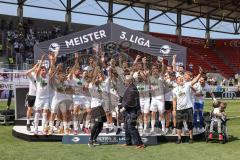 3. Liga; FC Ingolstadt 04 - SV Elversberg; SV Elversberg Meisterfeier 3. Liga